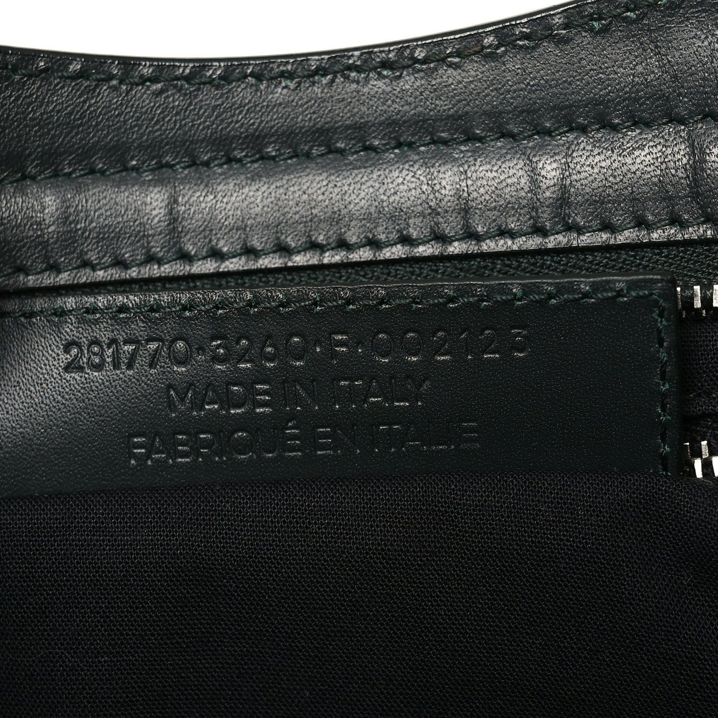 Smooth Calfskin Metallic Patent Giant 12 Silver Hardware City Vert Poker Fonce