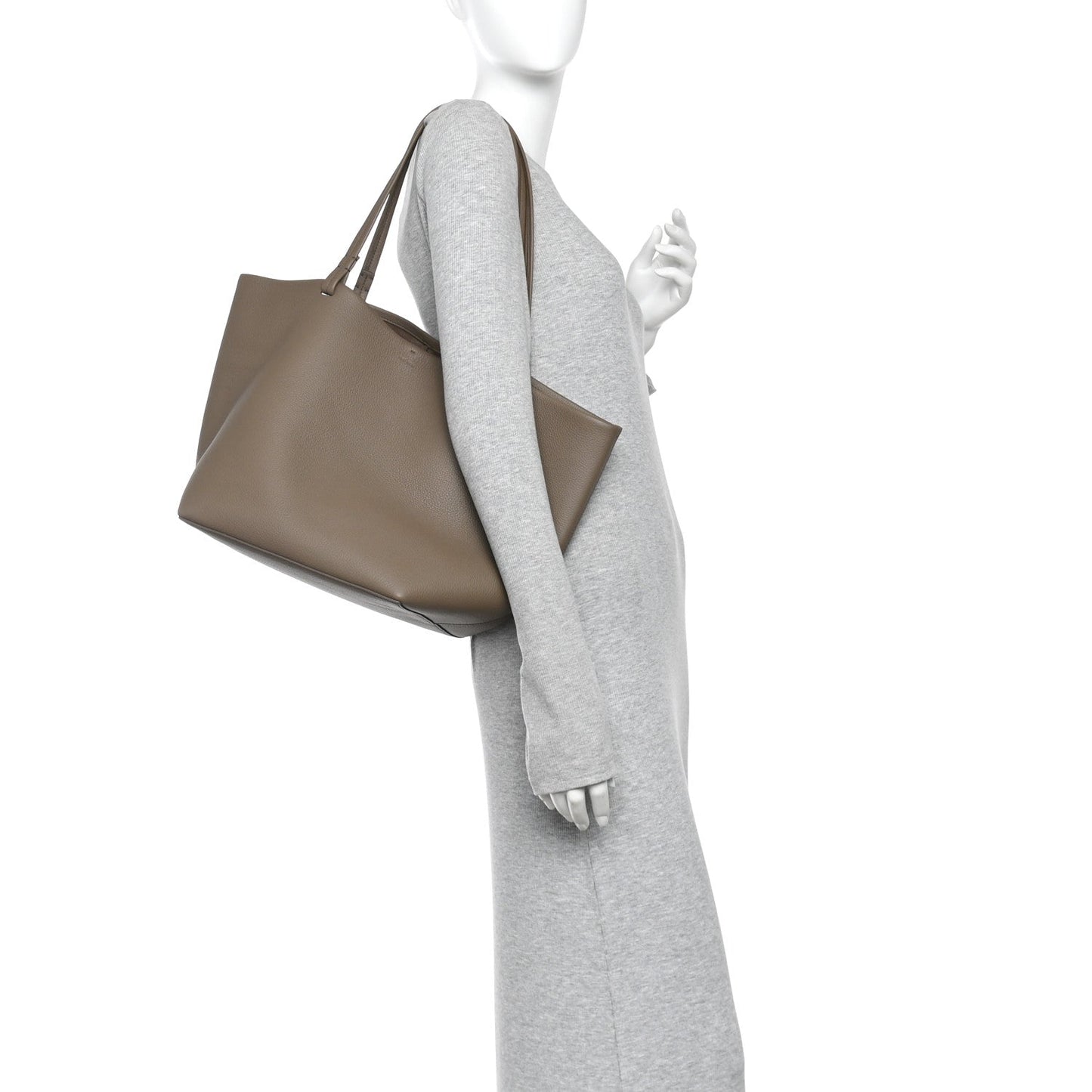 Grained Calfskin Park Tote Three Elephant