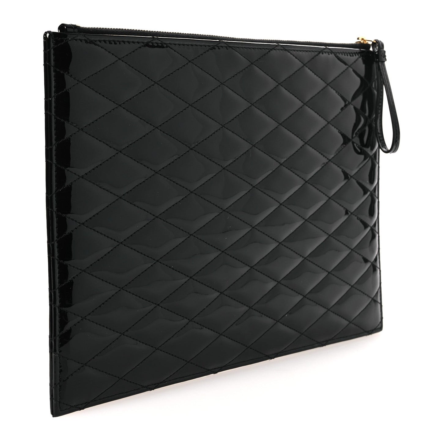 Patent Quilted iPad Case Black