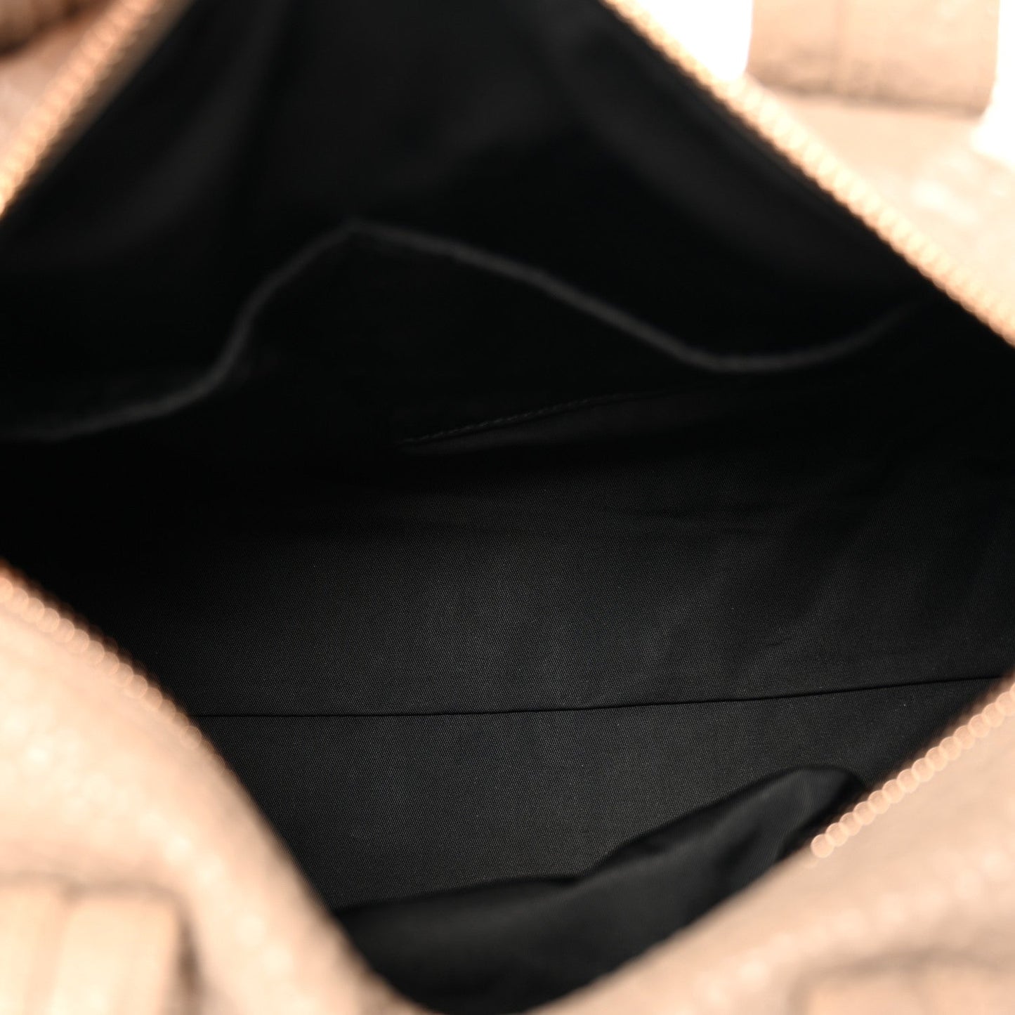 Pebbled Lambskin Rocco Latte Rose Gold Hardware
