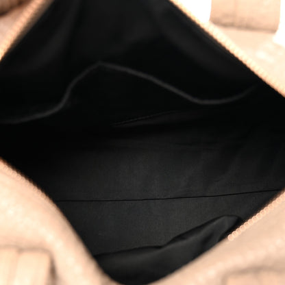 Pebbled Lambskin Rocco Latte Rose Gold Hardware