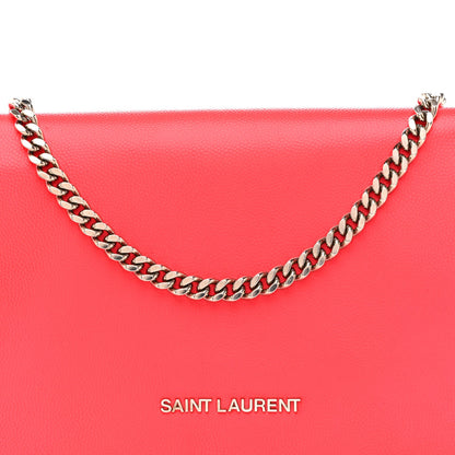 Grain de Poudre Classic Letters Chain Wallet Fuchsia