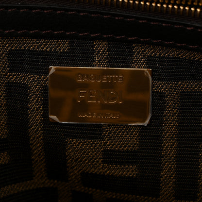 Fabric Jacquard FF 1974 Medium Baguette Tobacco Moro Black
