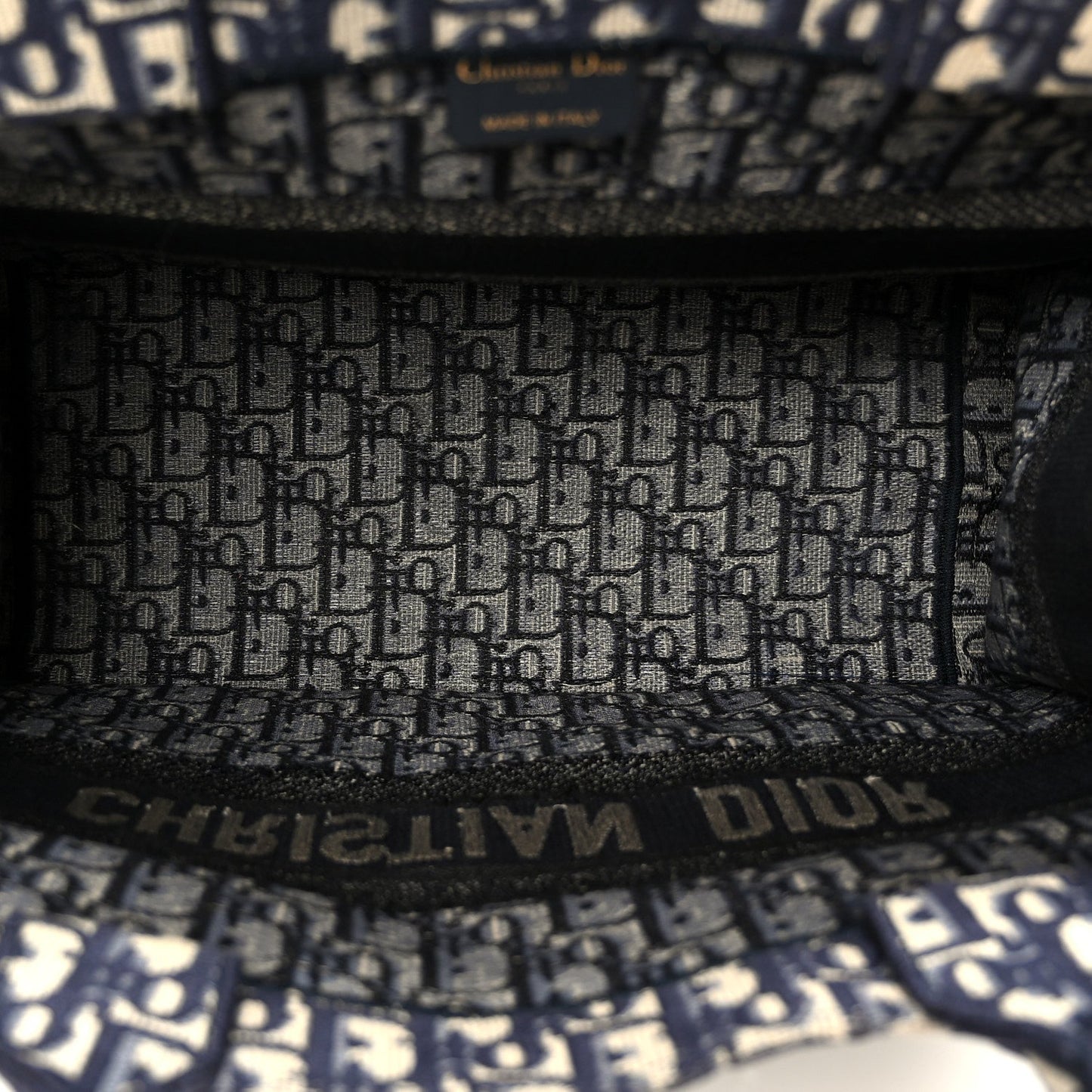 Oblique Medium Book Tote Blue Multicolor