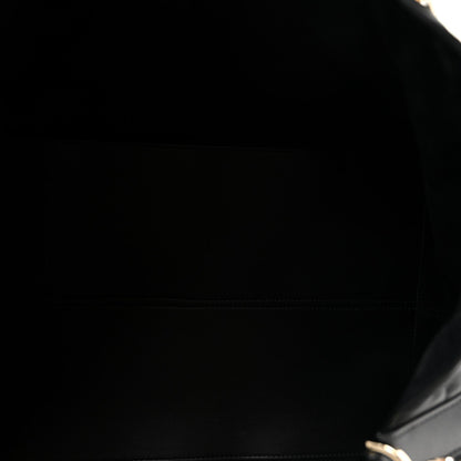Calfskin Macrocannage Medium Toujours Black