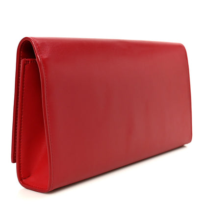 Grain De Poudre Classic Monogram Cassandre Clutch Rouge Orient