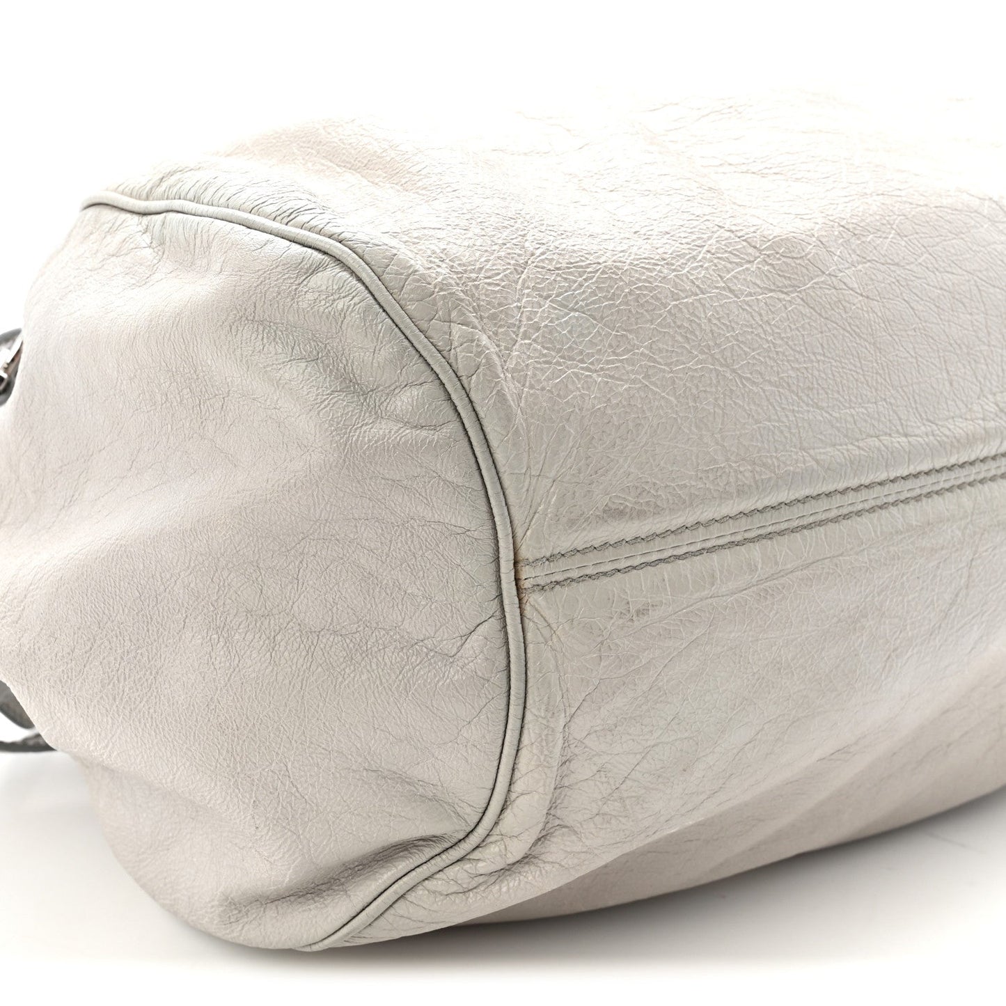 Calfskin Marisa Shoulder Bag Grey