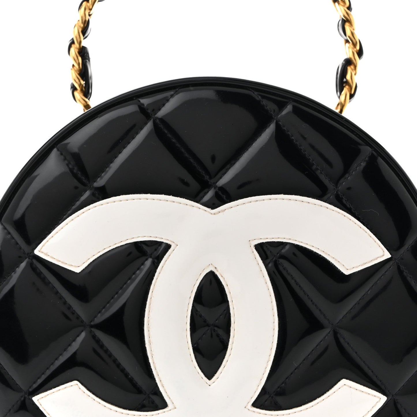 Patent CC Round Vanity Case Black