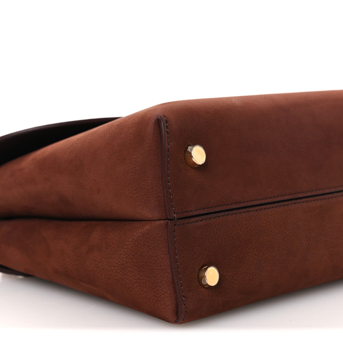 Grained Nubuck Calfskin Medium Nino Chestnut