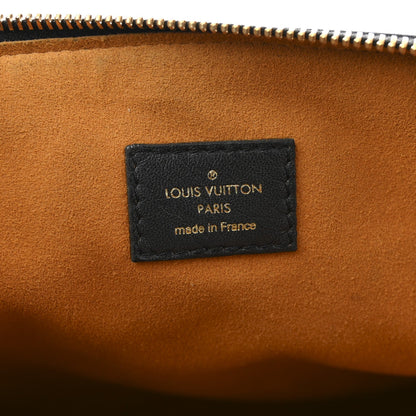 Lambskin Embossed Monogram Coussin MM Black