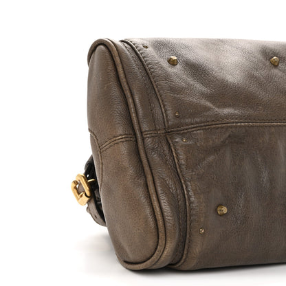 Calfskin Medium Paddington Satchel Chocolate