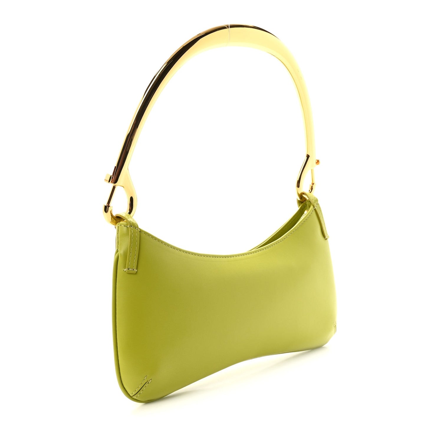 Smooth Calfskin Le Bisou Mousqueton Green