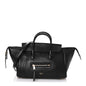 Supple Shiny Lambskin Little New Luggage Black