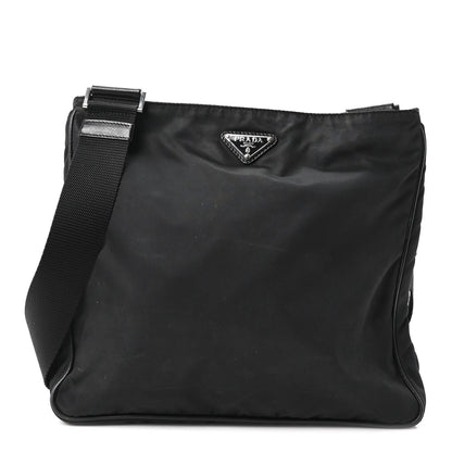 Tessuto Nylon Saffiano Small Crossbody Bag Black