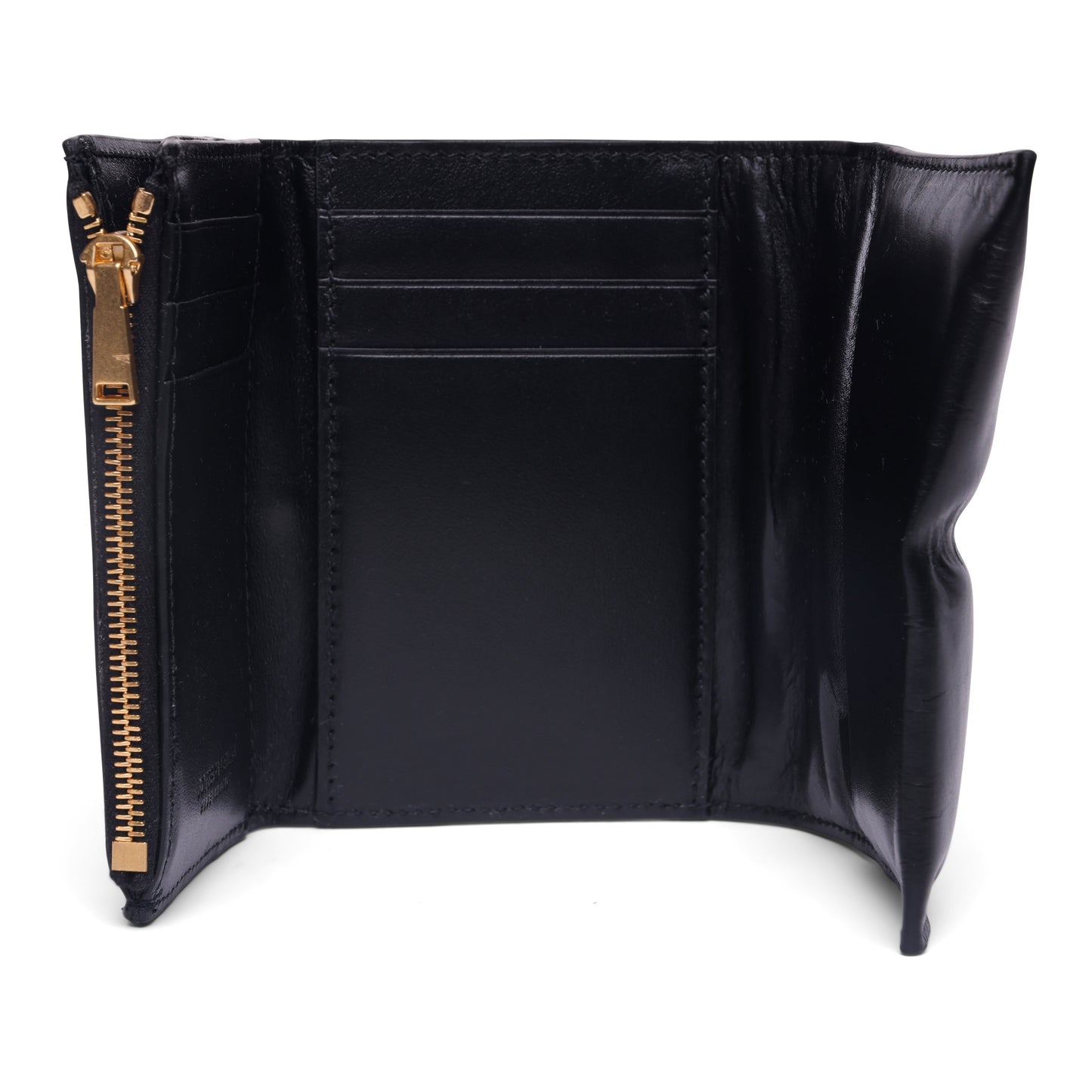 Bottega Veneta Black Leather Wallet