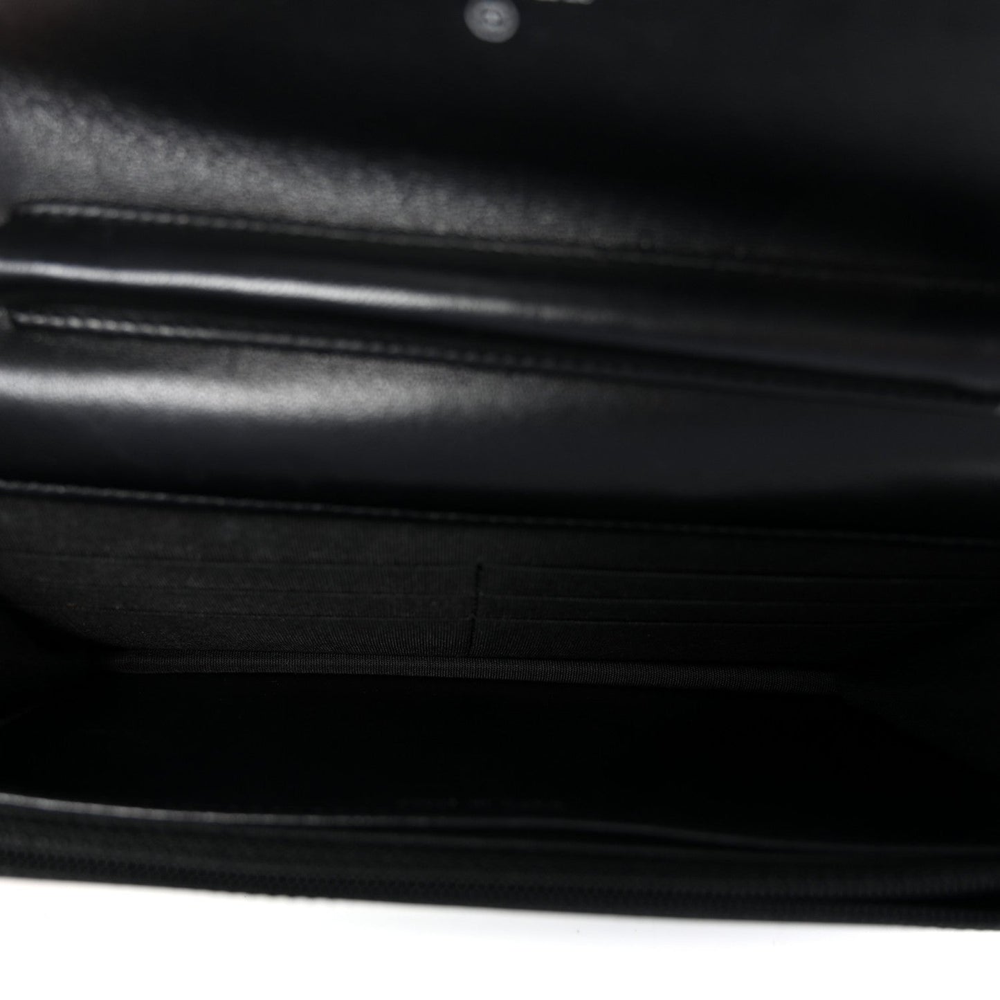 Lambskin Quilted Boy Wallet On Chain WOC Black