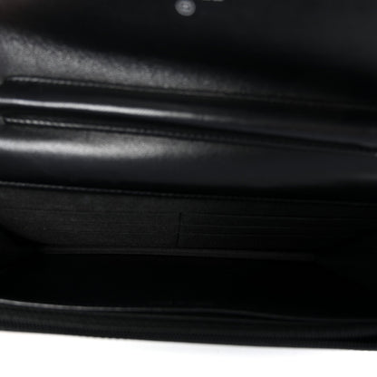Lambskin Quilted Boy Wallet On Chain WOC Black