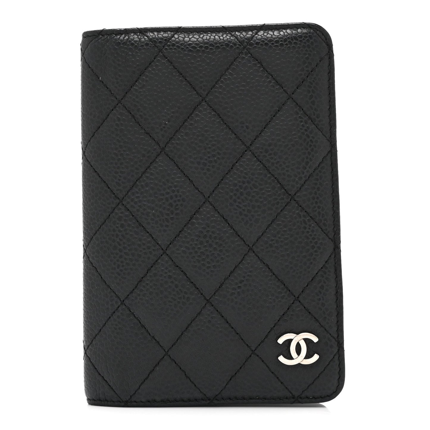 Caviar Quilted Agenda Cover Black