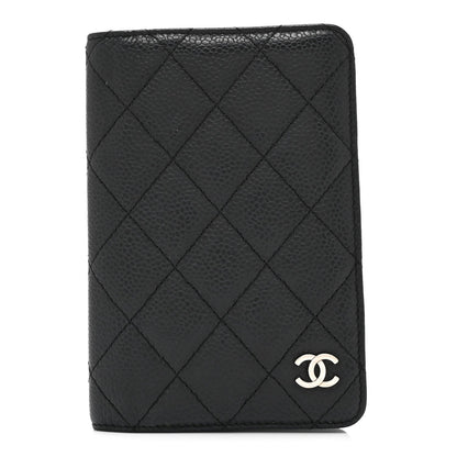 Caviar Quilted Agenda Cover Black
