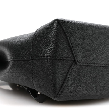 Calfskin Lockme Mini Backpack Black
