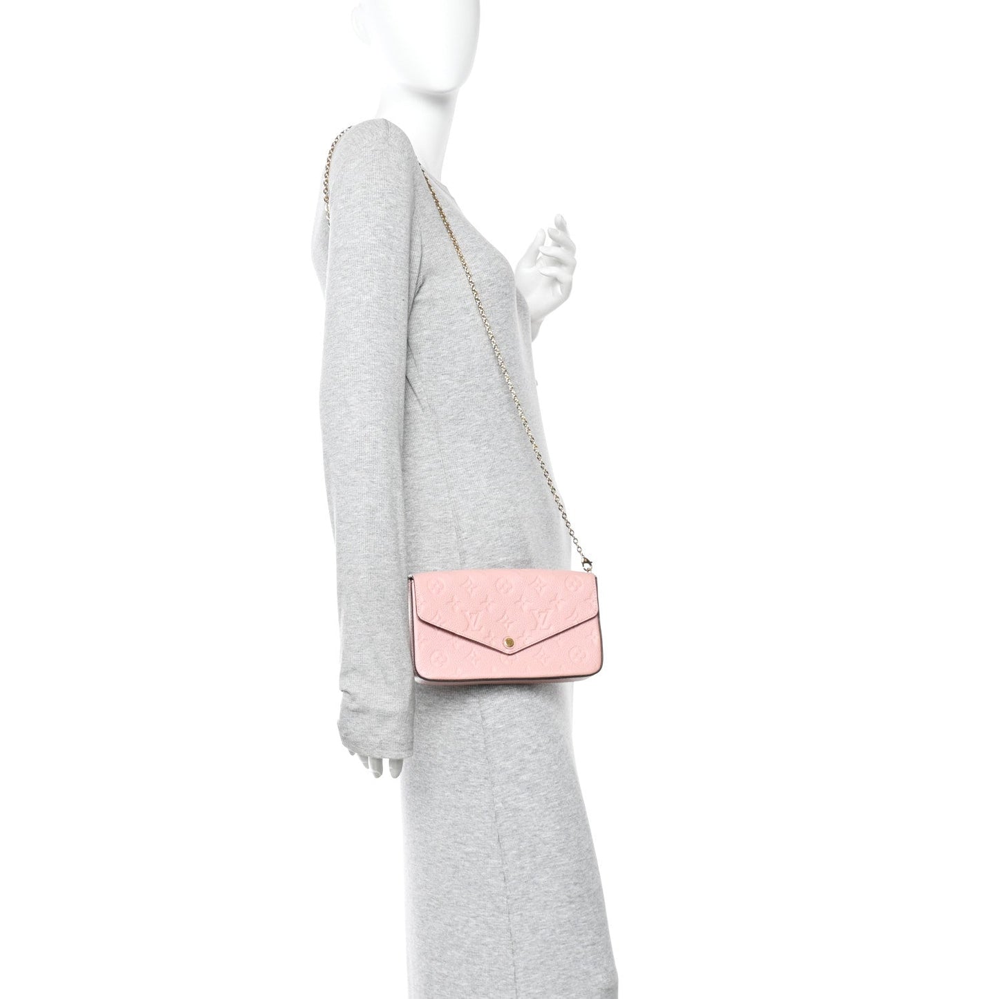Empreinte Pochette Felicie Chain Wallet Rose Poudre