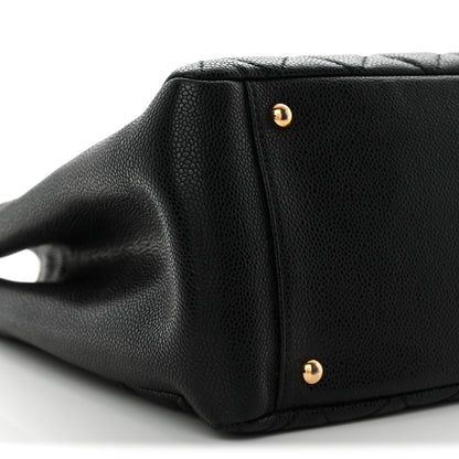 Caviar Quilted XL Grand Shopping Tote GST Black