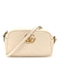 Calfskin Matelasse Small GG Marmont Chain Shoulder Bag White