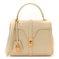 Satinated Calfskin Small 16 Top Handle Bag Beige