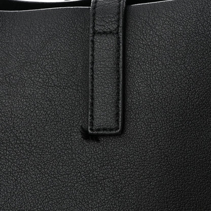 Calfskin Large Shopping Tote Black