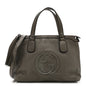 Metallic Cellarius Calfskin Small Soho Top Handle Satchel Sasso