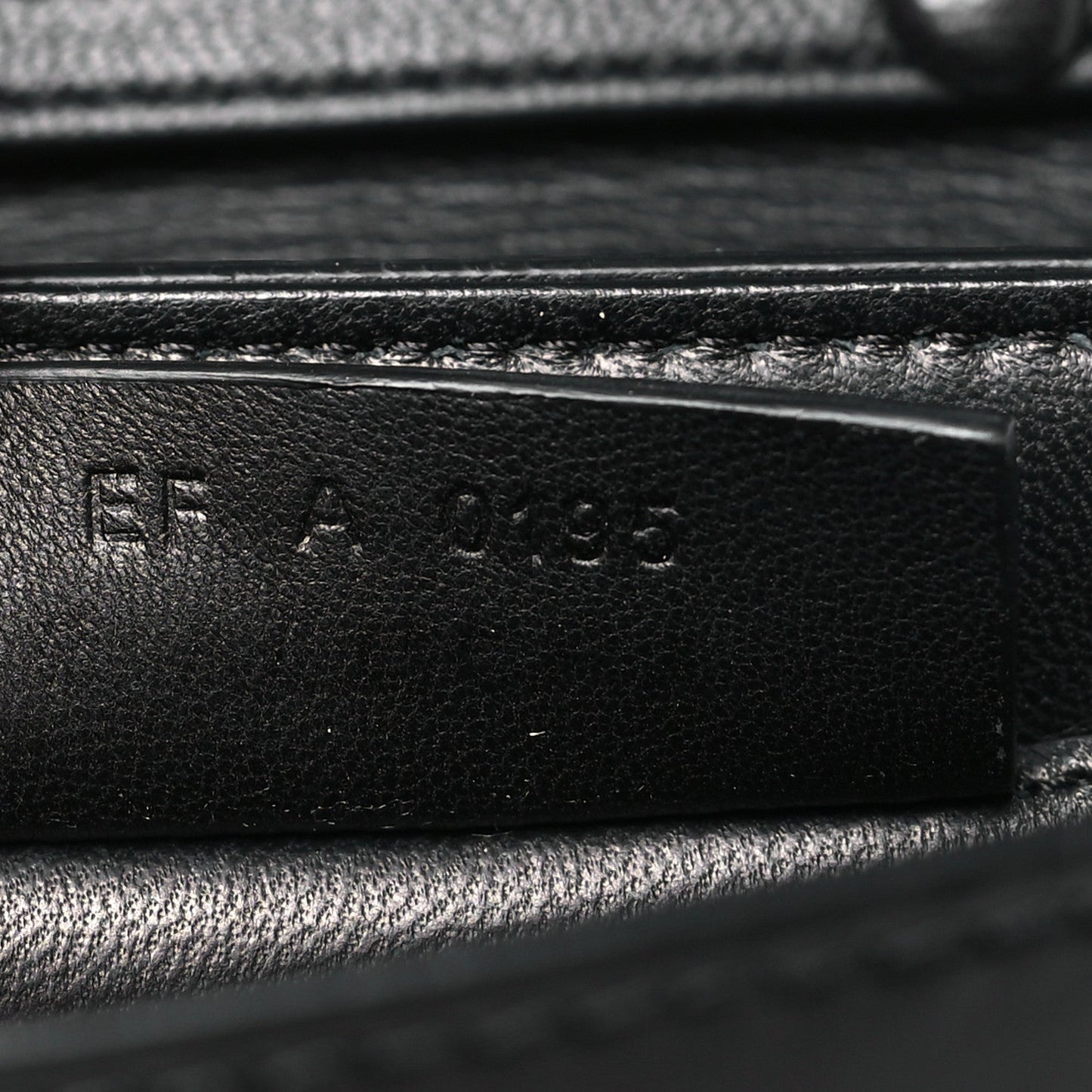 Calfskin Bow Cut Chain Wallet Black