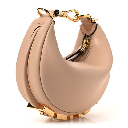 Vitello Grace Matte Nano Fendigraphy Hobo Charm Light Rose