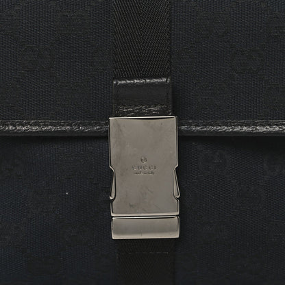 GG Monogram Web Buckle Belt Bag Black