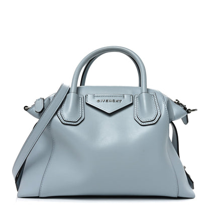 Calfskin Small Soft Antigona Ice Blue