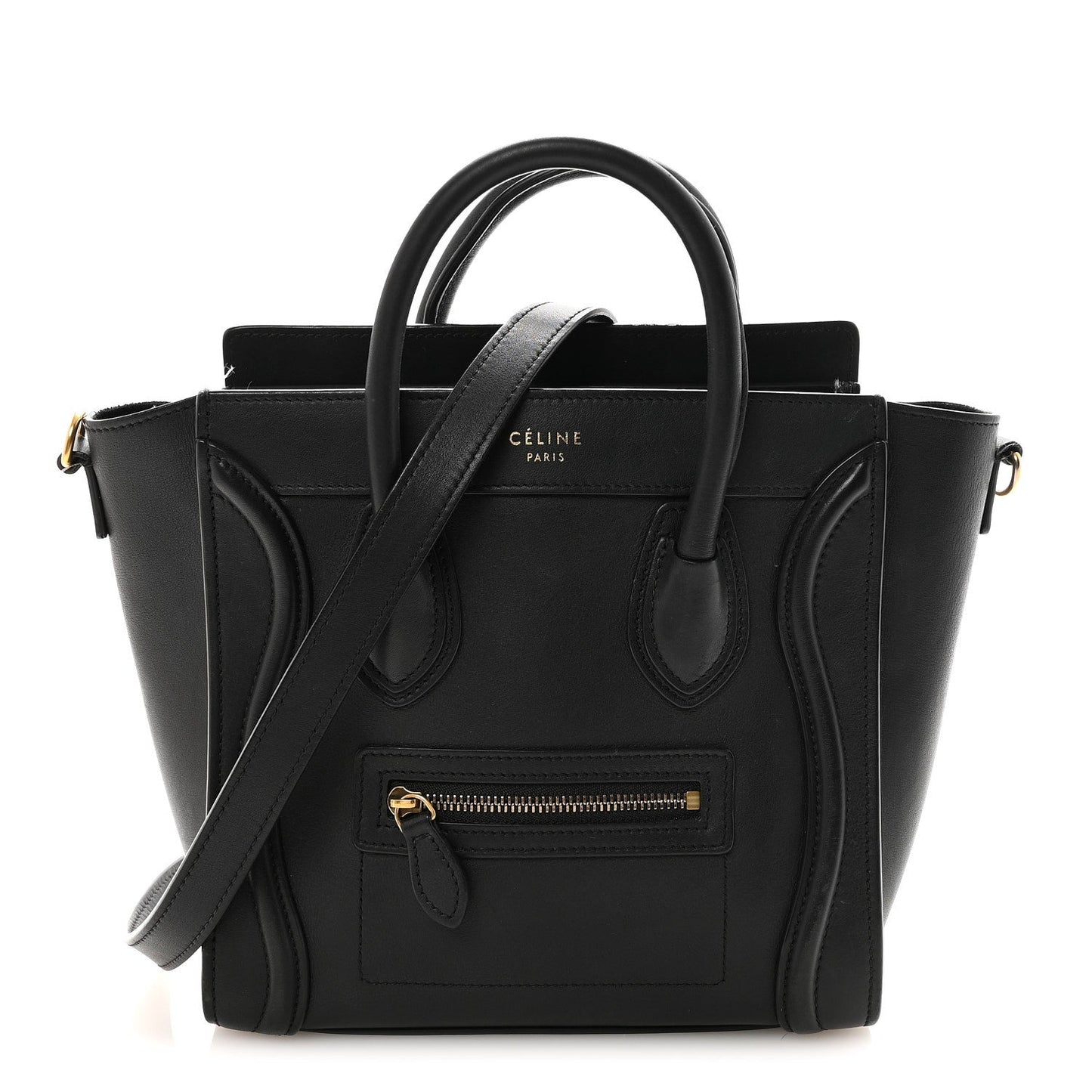 Smooth Calfskin Nano Luggage Black