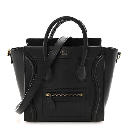 Smooth Calfskin Nano Luggage Black