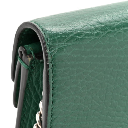 Dollar Calfskin Crystal Super Mini Dionysus Shoulder Bag Emerald