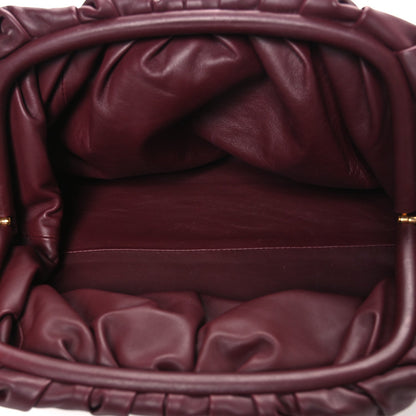 Smooth Butter Calf The Pouch Oversized Clutch Bordeaux
