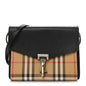 Derby Calfskin House Check Small Macken Crossbody Bag Black Archive Beige