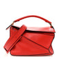 Calfskin Small Puzzle Bag Scarlet