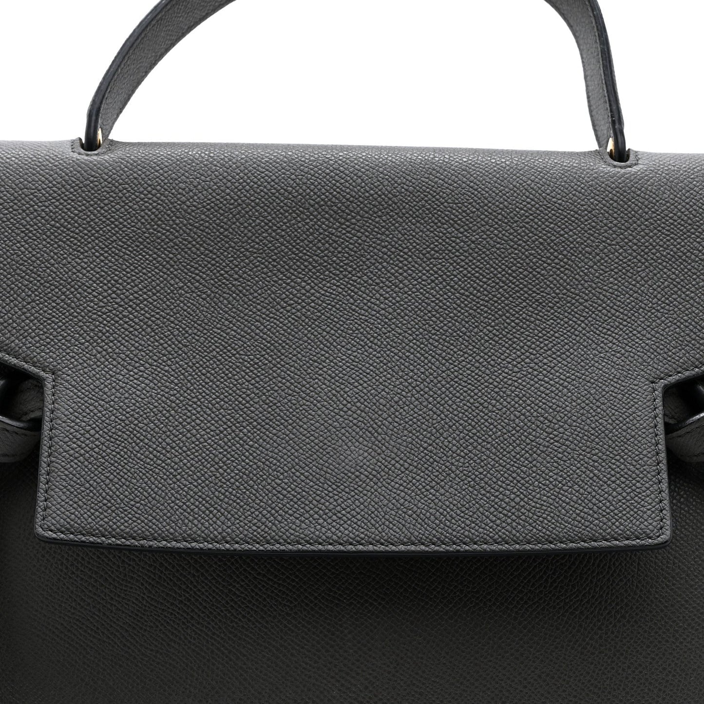 Grained Calfskin Mini Belt Bag Grey