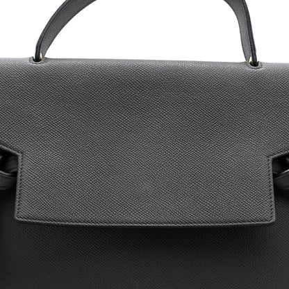 Grained Calfskin Mini Belt Bag Grey