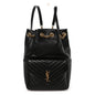 Lambskin Matelasse Monogram Joe Backpack Black