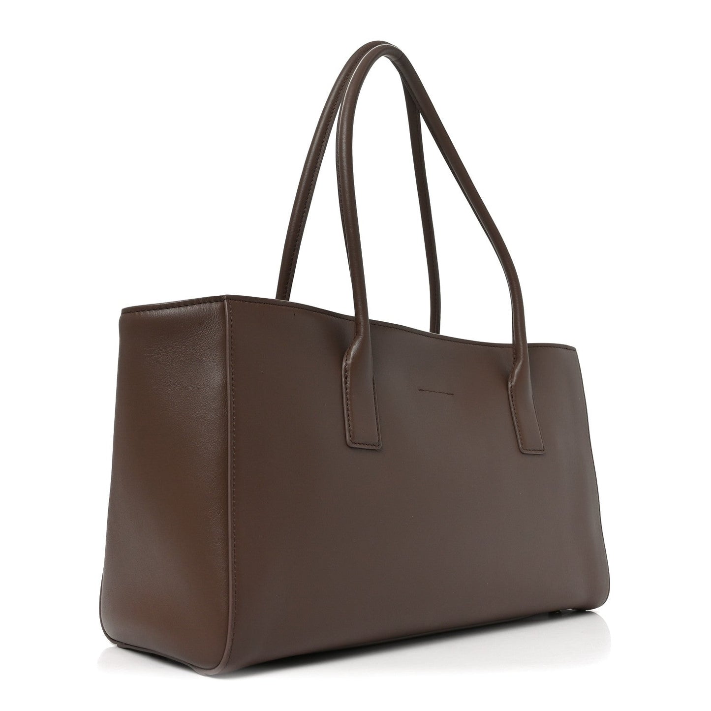 Calfskin Archetype Small Shopping Tote Brown