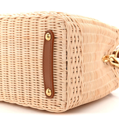 Rattan Calfskin Capucines BB Tan