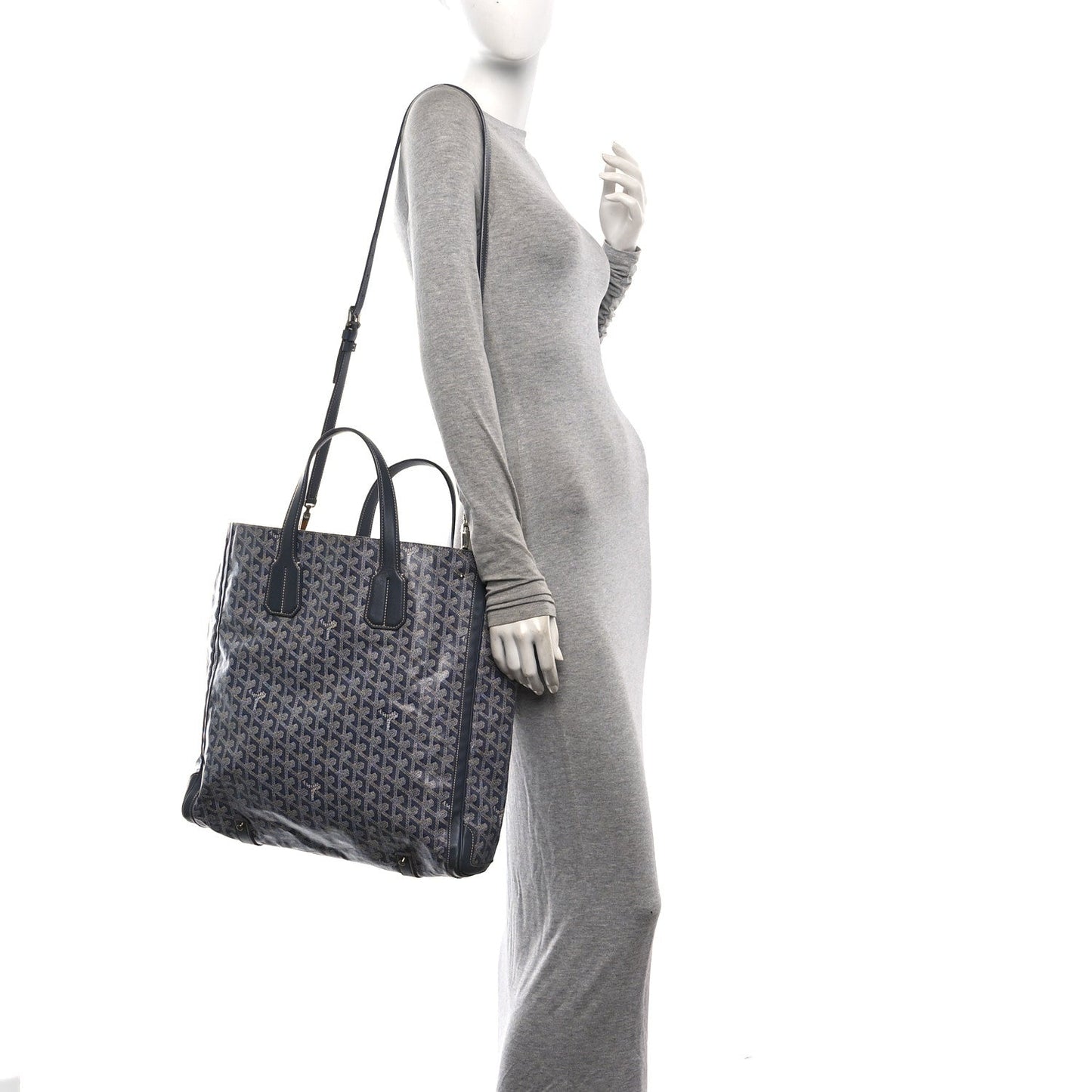 Goyardine Voltaire Tote Grey