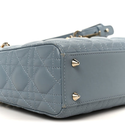 Lambskin Cannage Small My ABCDior Lady Dior Cloud Blue