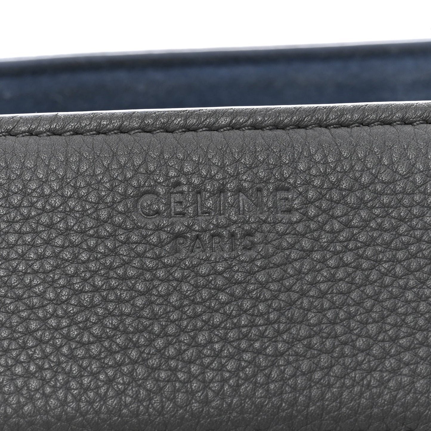 Baby Grained Calfskin Medium Phantom Luggage Kohl