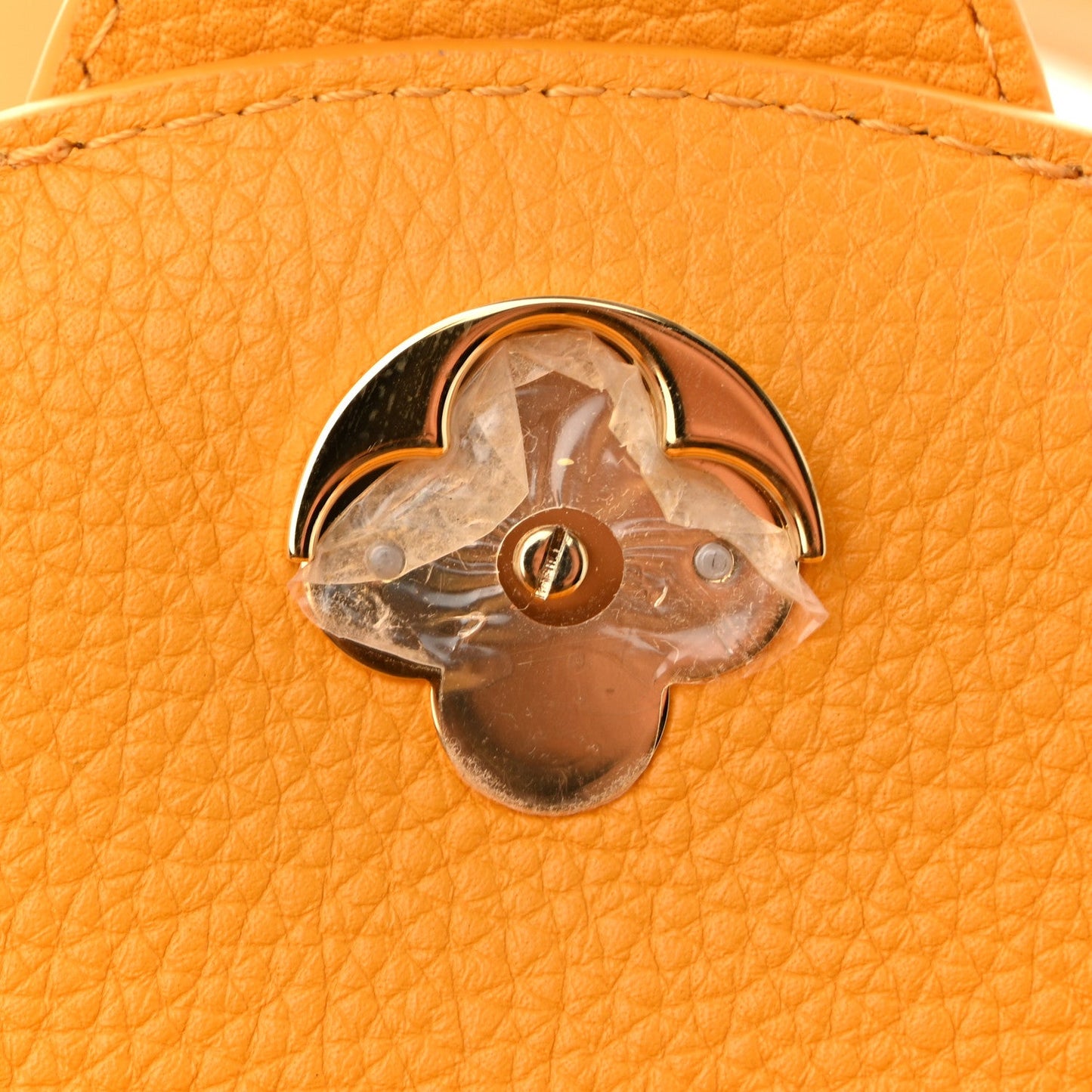 Grained Calfskin LV Pont 9 Soft PM Sunbeam