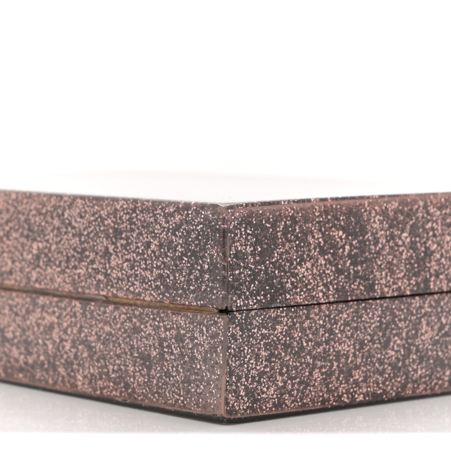Acrylic Glitter Chain Clutch Copper